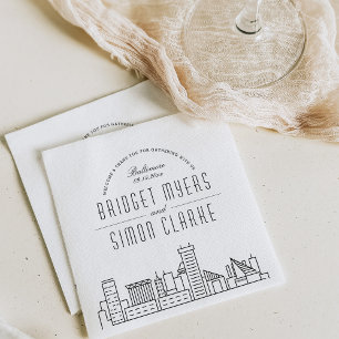 Servilleta De Papel Esquina de Baltimore Deco Napkins para eventos d