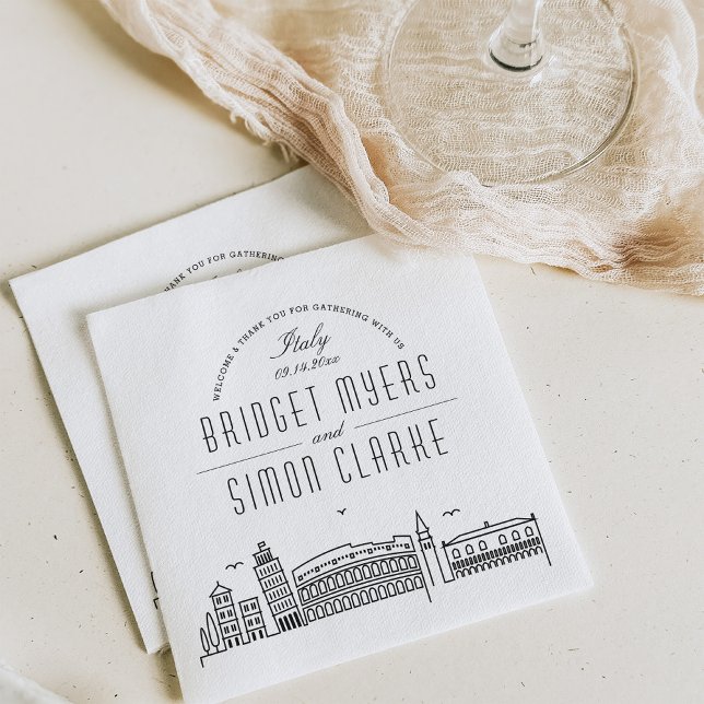 Servilleta De Papel Esquina de Deco Italiana | Napkins de eventos de b (Subido por el creador)