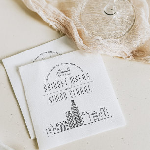 Servilleta De Papel Esquina decenal de Omaha   Napkins para eventos de