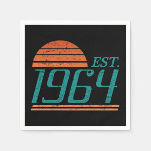 Servilleta De Papel Est. 1964 Vintage 60 años