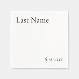 Servilleta De Papel Est. Newlyweds Napkins