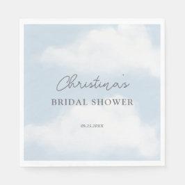 Servilleta De Papel Está en la ducha nupcial de color de agua onírica 