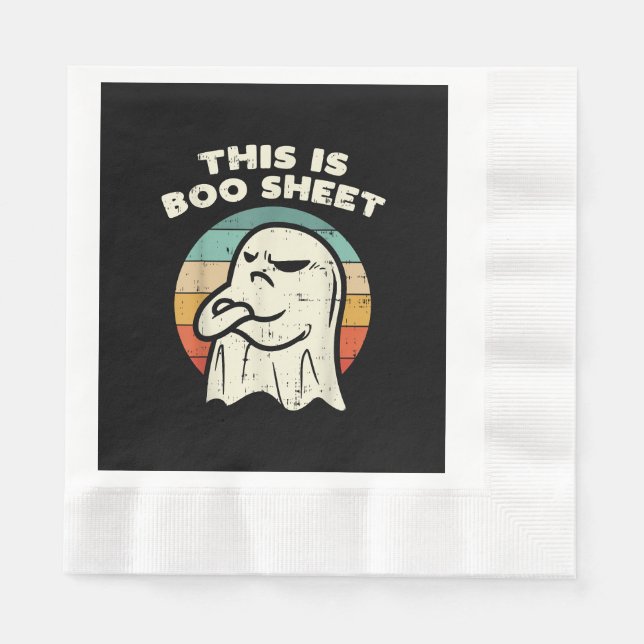 Servilleta De Papel Esta Es Hoja Boo Fantasma  (Anverso)