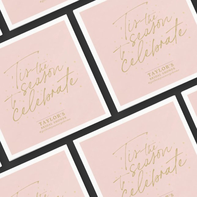 Servilleta De Papel Esta es la ducha de novias rosa pálido de temporad (Subido por el creador)