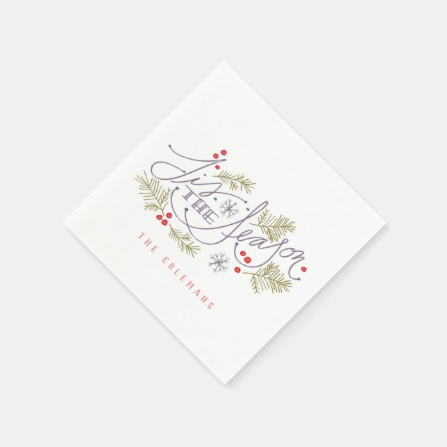 Servilleta De Papel Esta Es La Temporada (Borde)