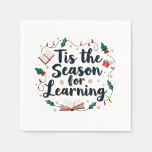 Servilleta De Papel Esta es la temporada para el profesor de Navidades