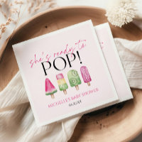 ¡Está lista para pop! Popsicle Baby Shower