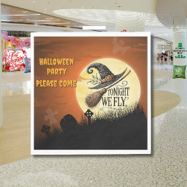 Servilleta De Papel Esta Noche Volamos A Halloween