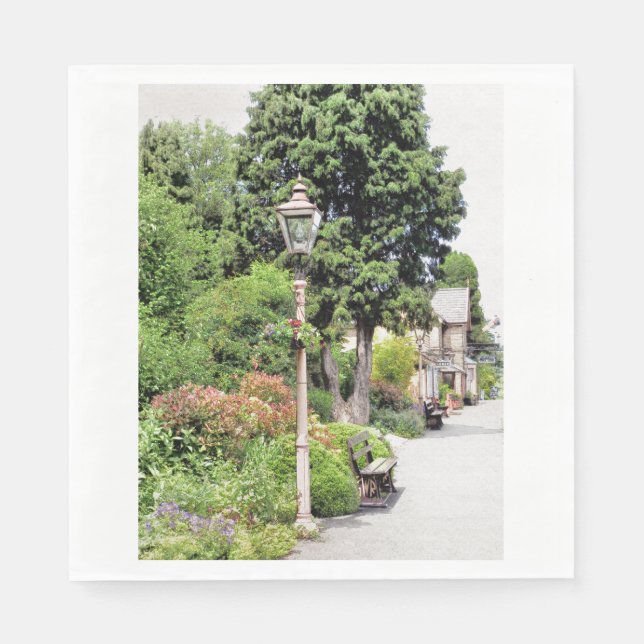 SERVILLETA DE PAPEL ESTACIONES DE TREN (Anverso)