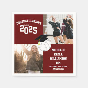 Servilleta De Papel Estadio deportivo de graduación de voleibol