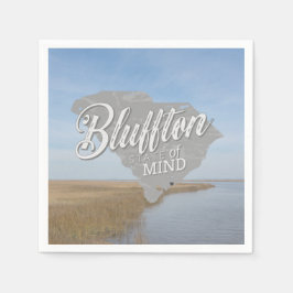 Servilleta De Papel Estado de Ánimo de Bluffton Lowcountry Carolina de