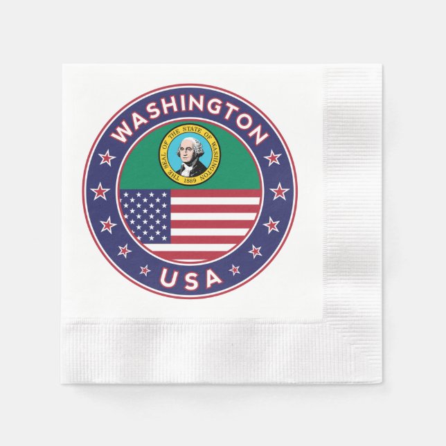 Servilleta De Papel Estado de Washington (Anverso)