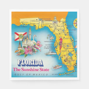 Servilleta De Papel Estado del Sol - Florida