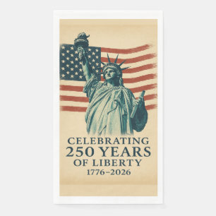 Servilleta De Papel Estados Unidos 250 Años Celebración Patriótica de