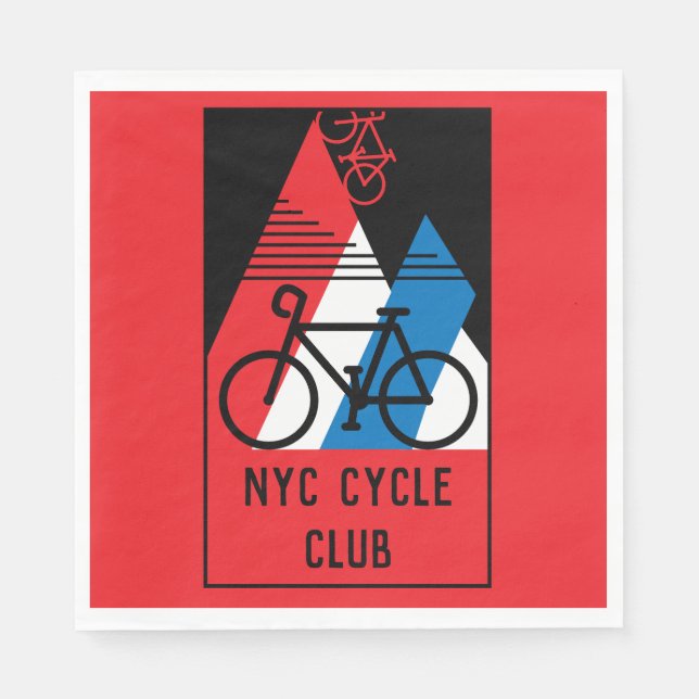 Servilleta De Papel Estados Unidos en bicicleta (Anverso)