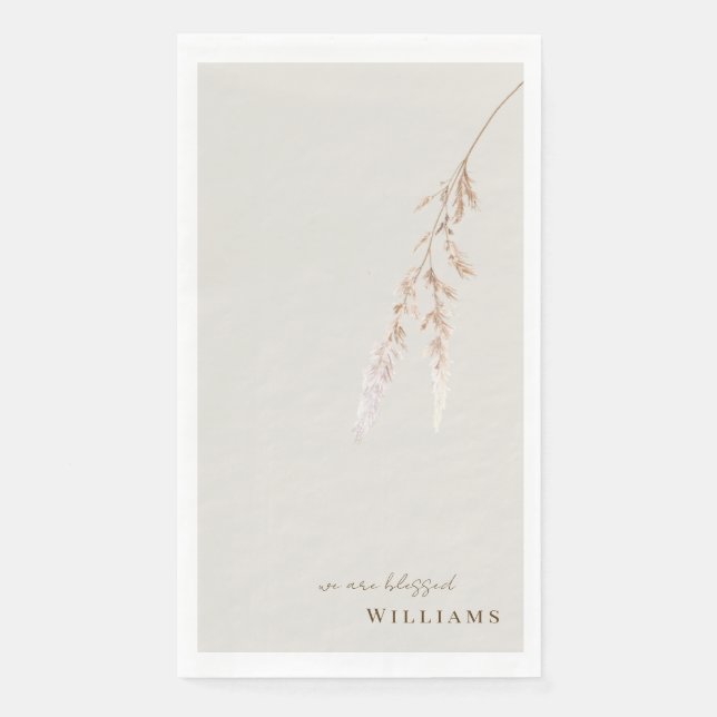 Servilleta De Papel Estamos bendecidos Personalizado Cocktail (Anverso)