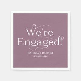 Servilleta De Papel Estamos comprometidos con el púrpura del Partido C