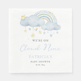 Servilleta De Papel Estamos en Cloud Nine Boy Baby Shower