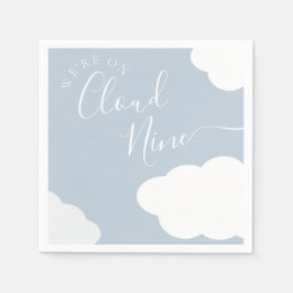 Servilleta De Papel Estamos en Cloud Nueve Baby Shower Napkin