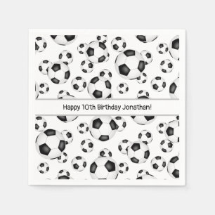 Servilleta De Papel estampación de balones de fútbol de celebración