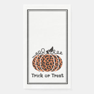 Servilleta De Papel Estampado de calabaza leopardo