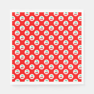 Servilleta De Papel Estampado de Cereza – Regalo y Decoración de Fruta