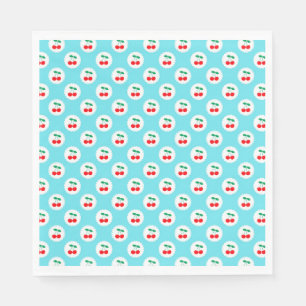 Servilleta De Papel Estampado de Cereza – Regalo y Decoración de Fruta