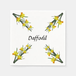 Servilleta de papel - Estampado de Narcisos
