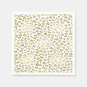 Servilleta De Papel Estampado leopardo de Ombre del oro