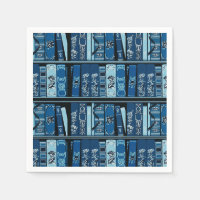 Estantes de libros azules libros antiguos