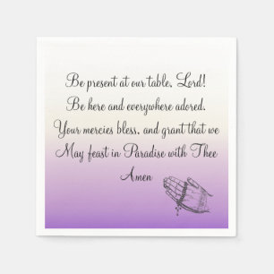 Servilleta De Papel Estar Presente En Nuestra Mesa Lord Purple