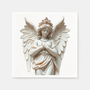 Servilleta De Papel Estatua clásica de ángel en Pastel