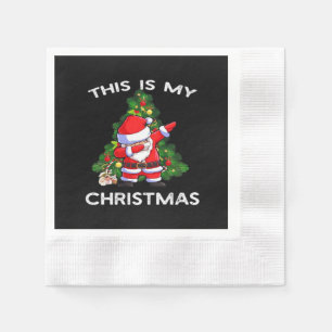 Servilleta De Papel Este Es Mi Navidad Divertido Santa