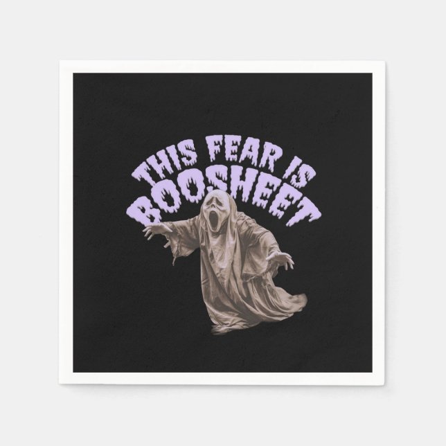 Servilleta De Papel Este Miedo Es Un Boosheet - Famoso Fantasma De Hal (Anverso)