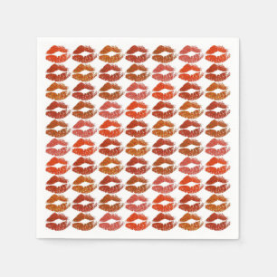Servilleta De Papel Estilizados Labios Coloridos #21