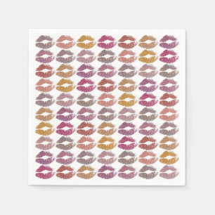 Servilleta De Papel Estilizados Labios Coloridos #28
