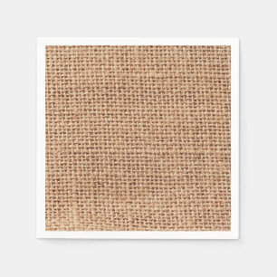 Servilleta De Papel Estilo Burlap Fabric Jute Look