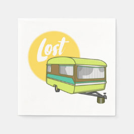 Servilleta De Papel Estilo Caravan Lost Retro Setentis