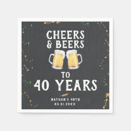 Servilleta De Papel Estilo de pub de animaciones y cervezas