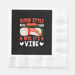 Servilleta De Papel Estilo de sushi más que un bocado