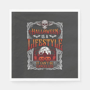 Servilleta De Papel Estilo de vida de Halloween Murciélago Calavera Ca
