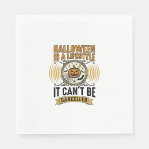 Servilleta De Papel Estilo de vida de Halloween Tipografía de calabaza