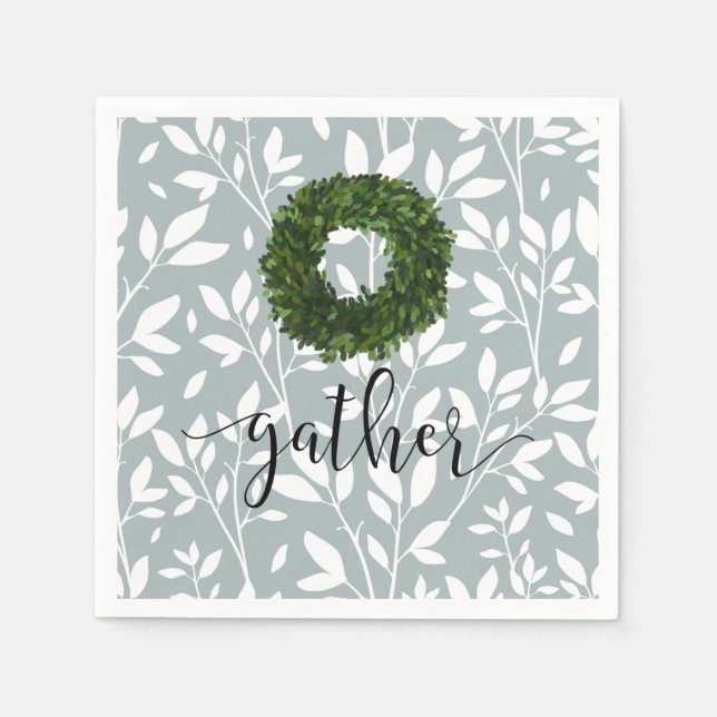 Servilleta De Papel Estilo floral (Anverso)