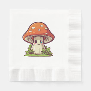 Servilleta De Papel Estilo kawaii lindo, recolección de hongos