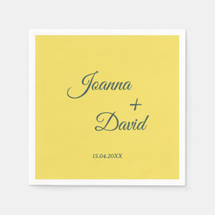 Servilleta De Papel Estilo minimalista   Boda de fuentes caligráficas
