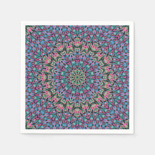 Servilleta De Papel Estilo ornamental kaliedoscopo geométrico marroquí