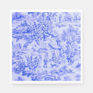 Servilleta De Papel Estilo Rústico de la Chinoiserie de la tela blanca