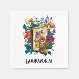 Servilleta De Papel Estilo victoriano Diseño Bookworm