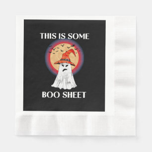 Servilleta De Papel Esto Es Alguna Hoja De Boo Halloween Fantasma Dive