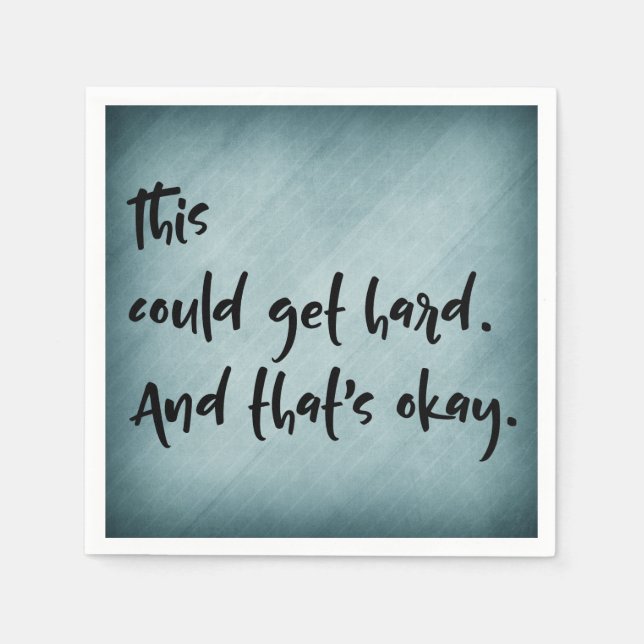 Servilleta De Papel "Esto podía conseguir difícilmente. Y eso es (Anverso)